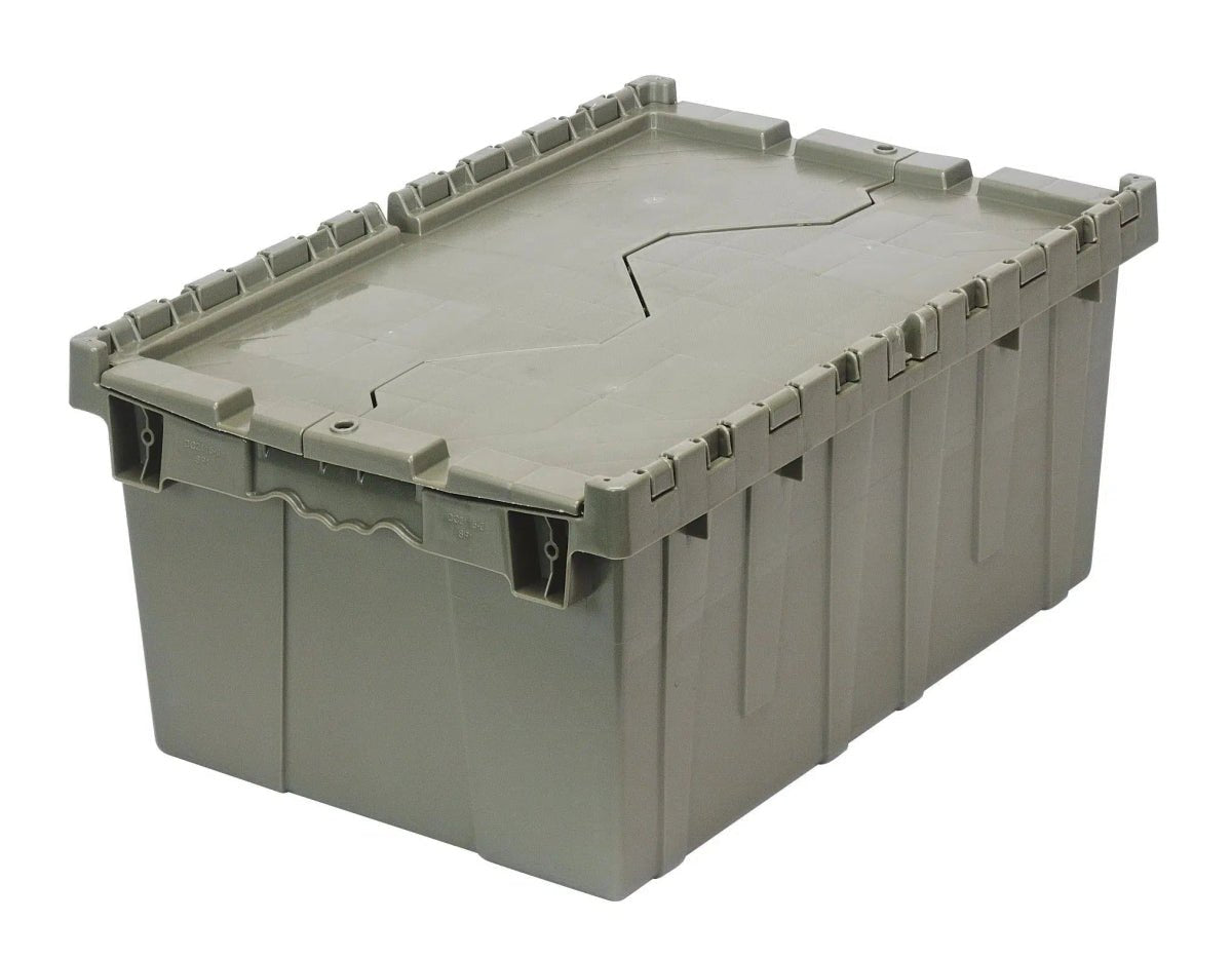 Attached Top Containers | Pack of 10 - Attached Lid Containers > Distribution Containers > Round Trip Totes - Industrial 4 Less
