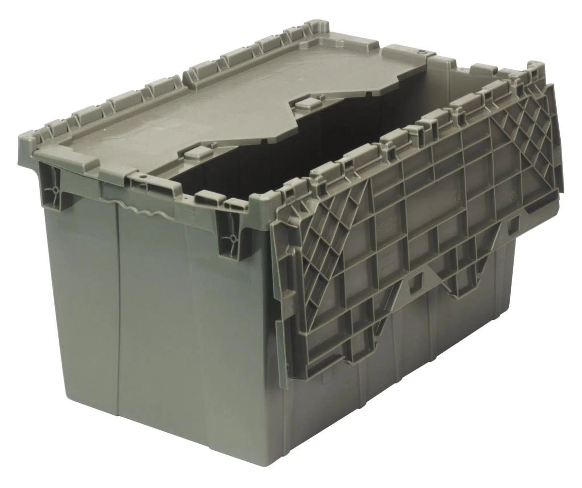 Attached Top Containers | Pack of 10 - Attached Lid Containers > Distribution Containers > Round Trip Totes - Industrial 4 Less