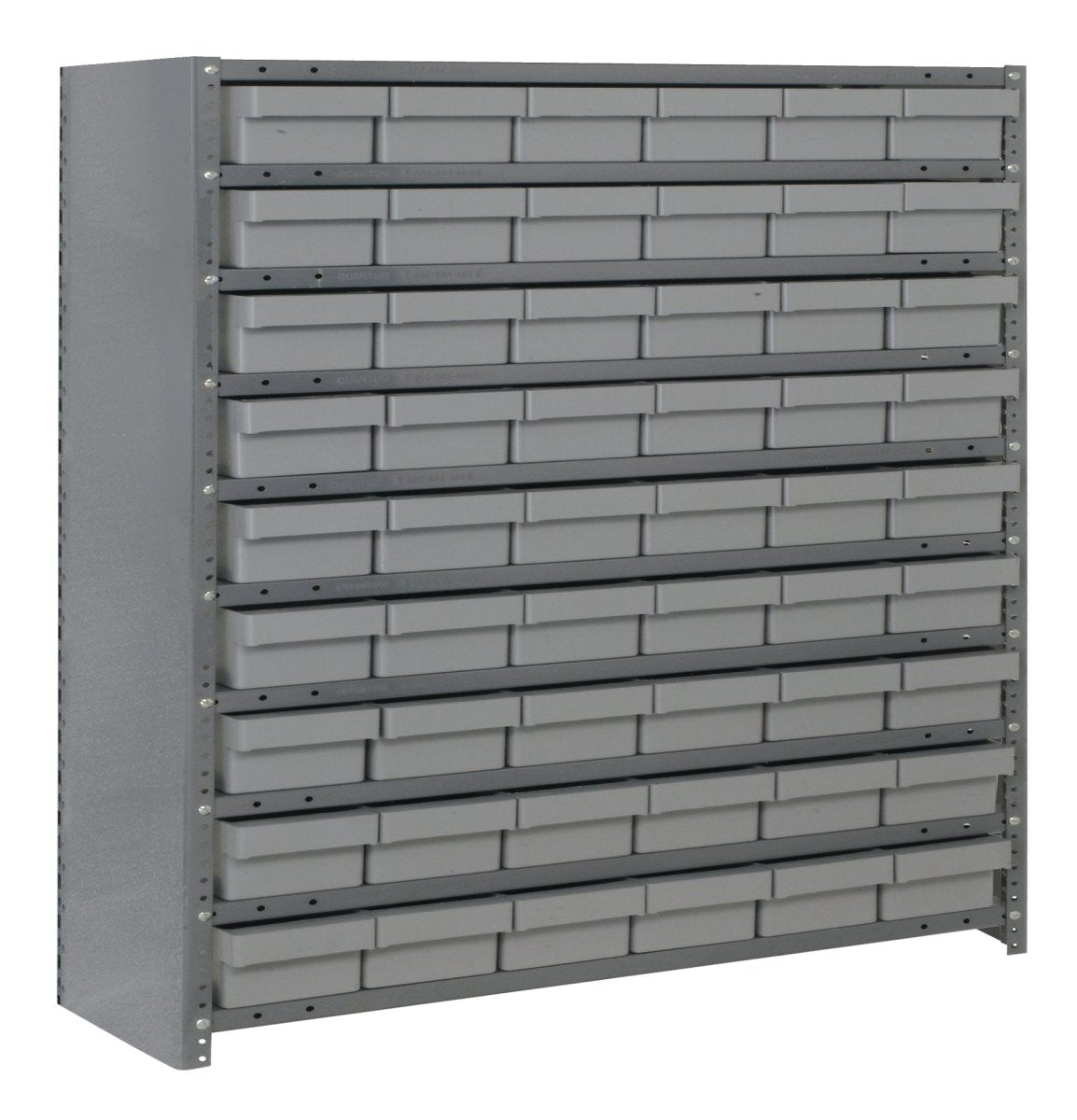 CL1239 - 401 | 12" x 36" x 39" Shelving Unit with 54 Bins - Closed Shelf Bin Organizers - Industrial 4 Less