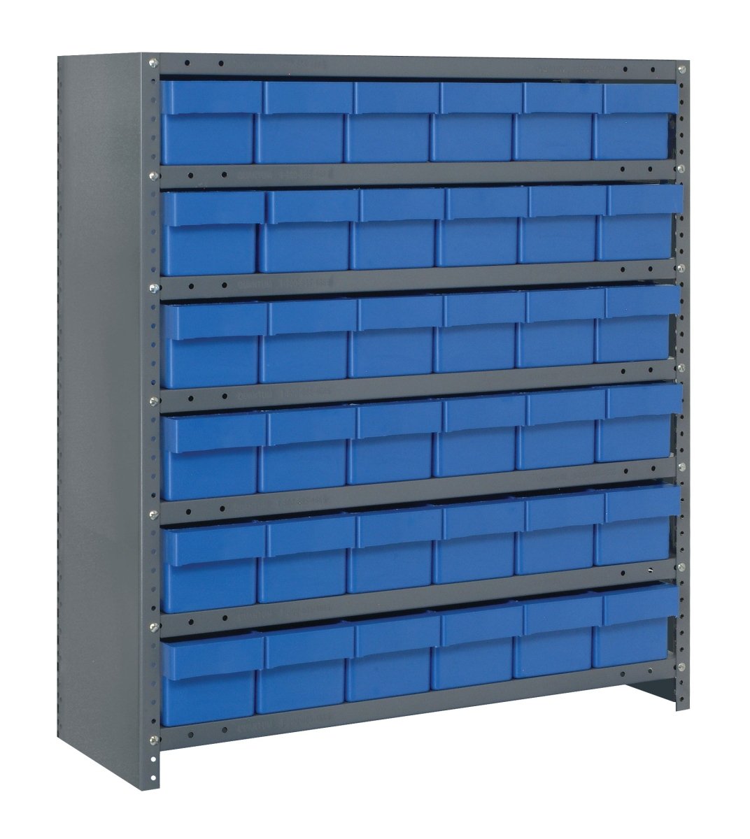 CL1239 - 601701 | 12" x 36" x 39" Shelving Unit with 36 Bins - Closed Shelf Bin Organizers - Industrial 4 Less