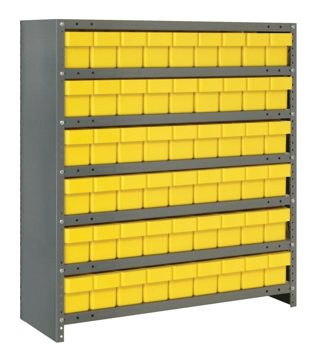 CL1839 - 604 | 18" x 36" x 39" Shelving Unit with 54 Bins - Closed Shelf Bin Organizers - Industrial 4 Less