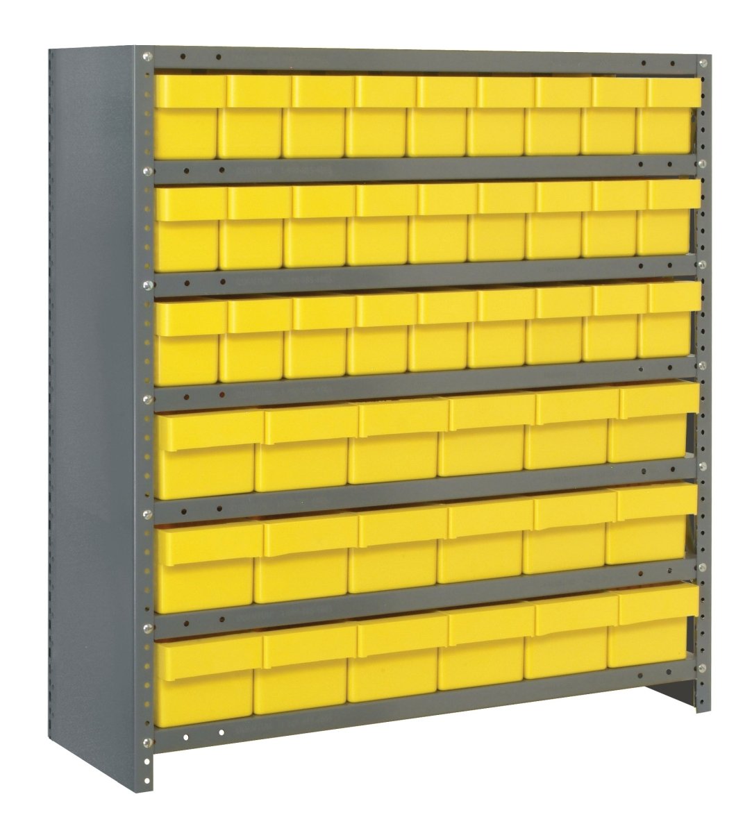 CL1839 - 624 | 18" x 36" x 39" Shelving Unit with 45 Bins - Closed Shelf Bin Organizers - Industrial 4 Less