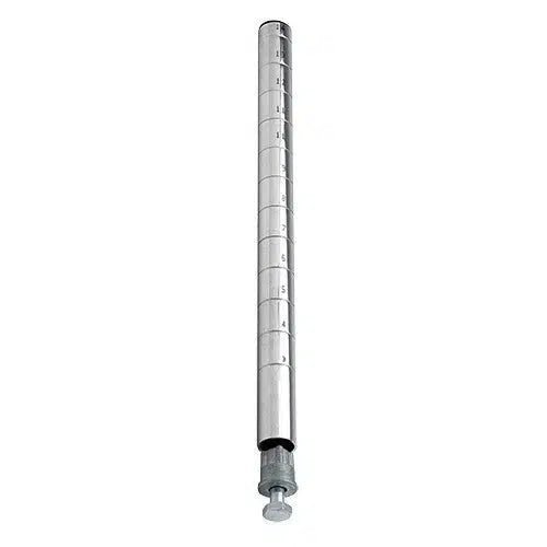 P63C - 63" Chrome Wire Post | Pack of 4 - no - shopping - Industrial 4 Less