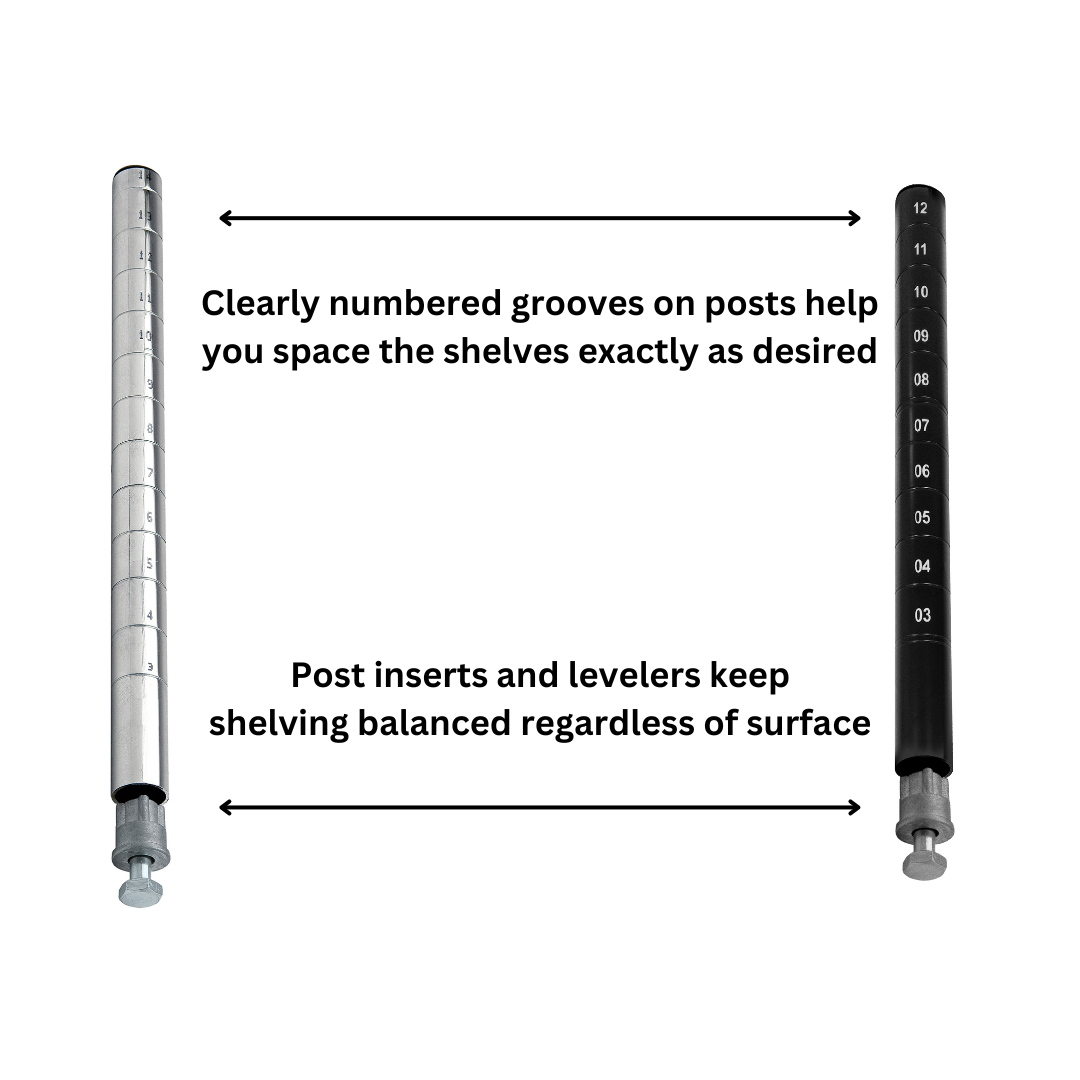 12" x 36" Epoxy Wire Shelving Unit - Industrial Wire Shelving > Epoxy Coated Wire Shelving - Industrial 4 Less