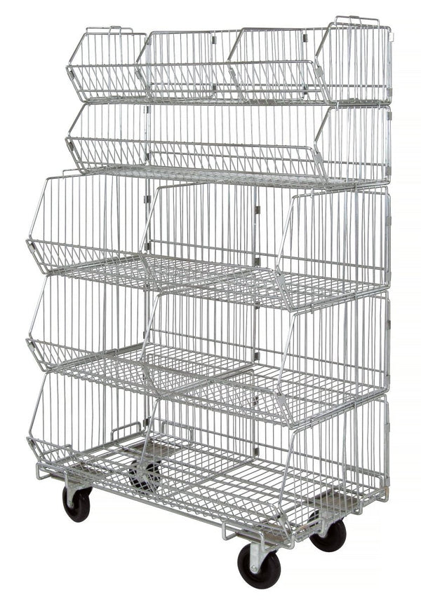 Pvc Rack PVC Fitting Storage Rack - Heavy-Duty Wire Basket Shelving for Plumbin
