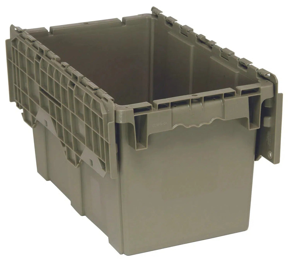 QDC2213 - 12 | Pack of 10 - Attached Lid Containers > Distribution Containers > Round Trip Totes - Industrial 4 Less