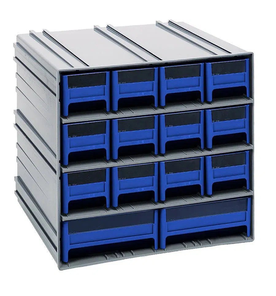 QIC - 12123 | Cabinet with 14 Drawers - Cabinets with Drawers > Interlocking Storage Cabinets with Drawers - Industrial 4 Less