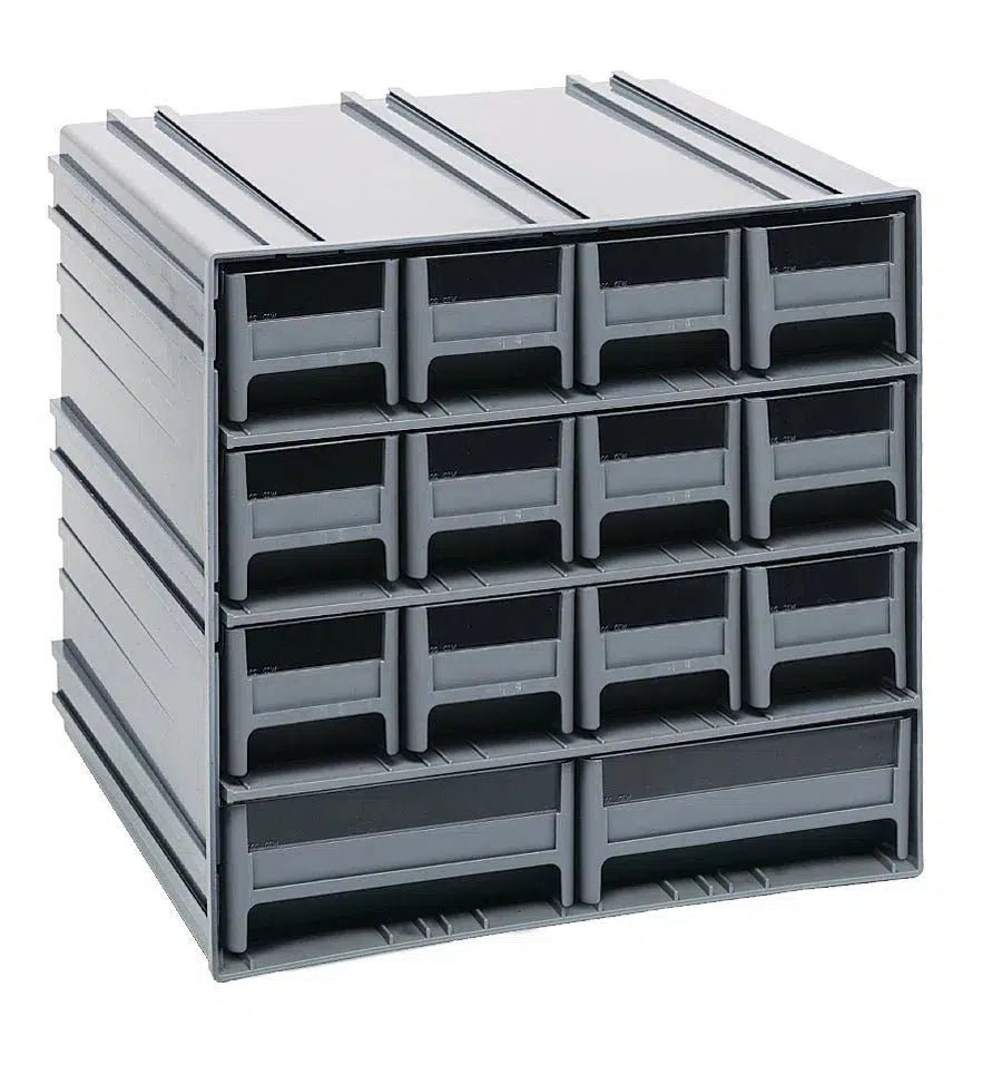 QIC - 12123 | Cabinet with 14 Drawers - Cabinets with Drawers > Interlocking Storage Cabinets with Drawers - Industrial 4 Less