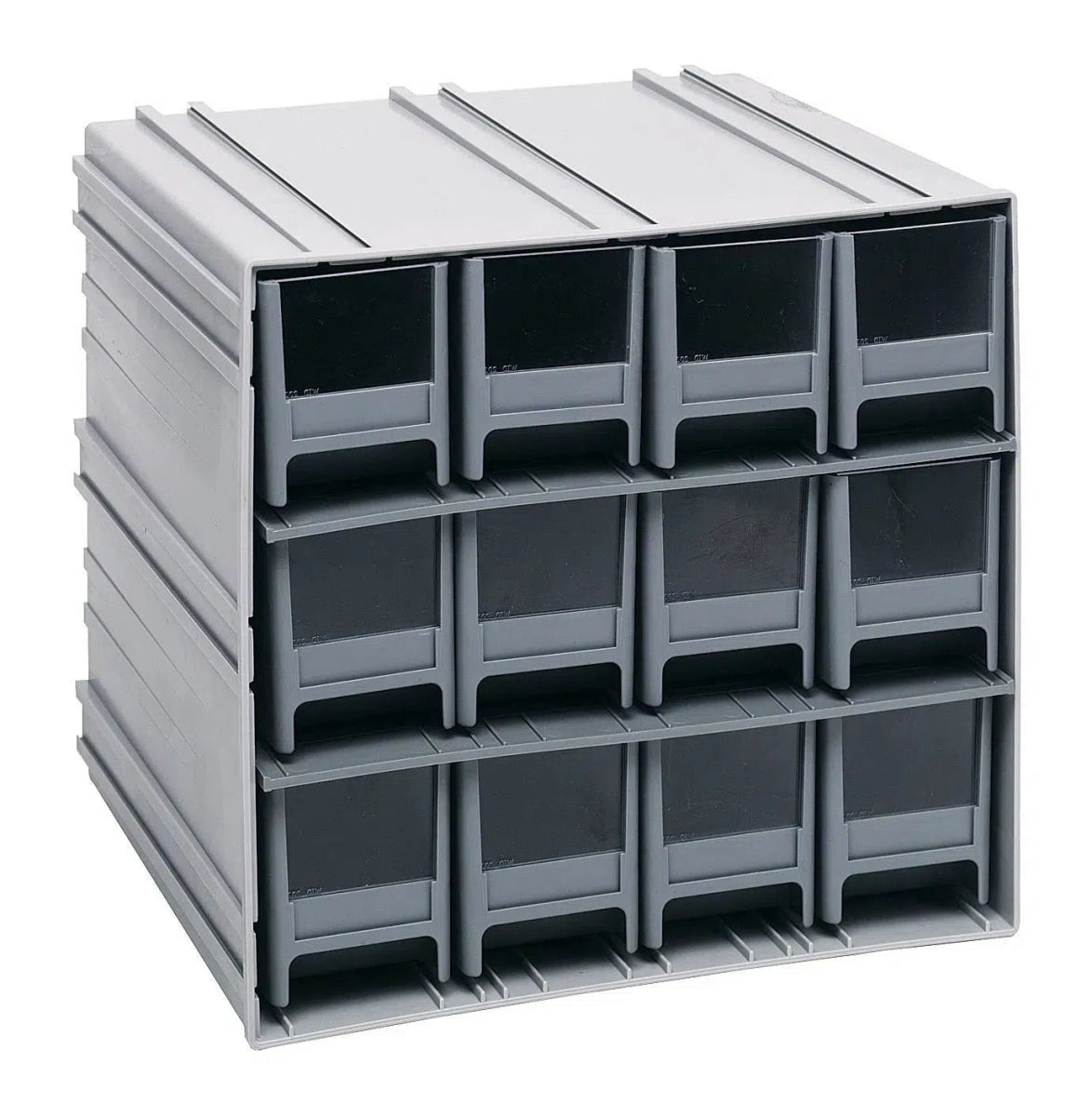 QIC - 122 | Cabinet with 12 Drawers - Cabinets with Drawers > Interlocking Storage Cabinets with Drawers - Industrial 4 Less