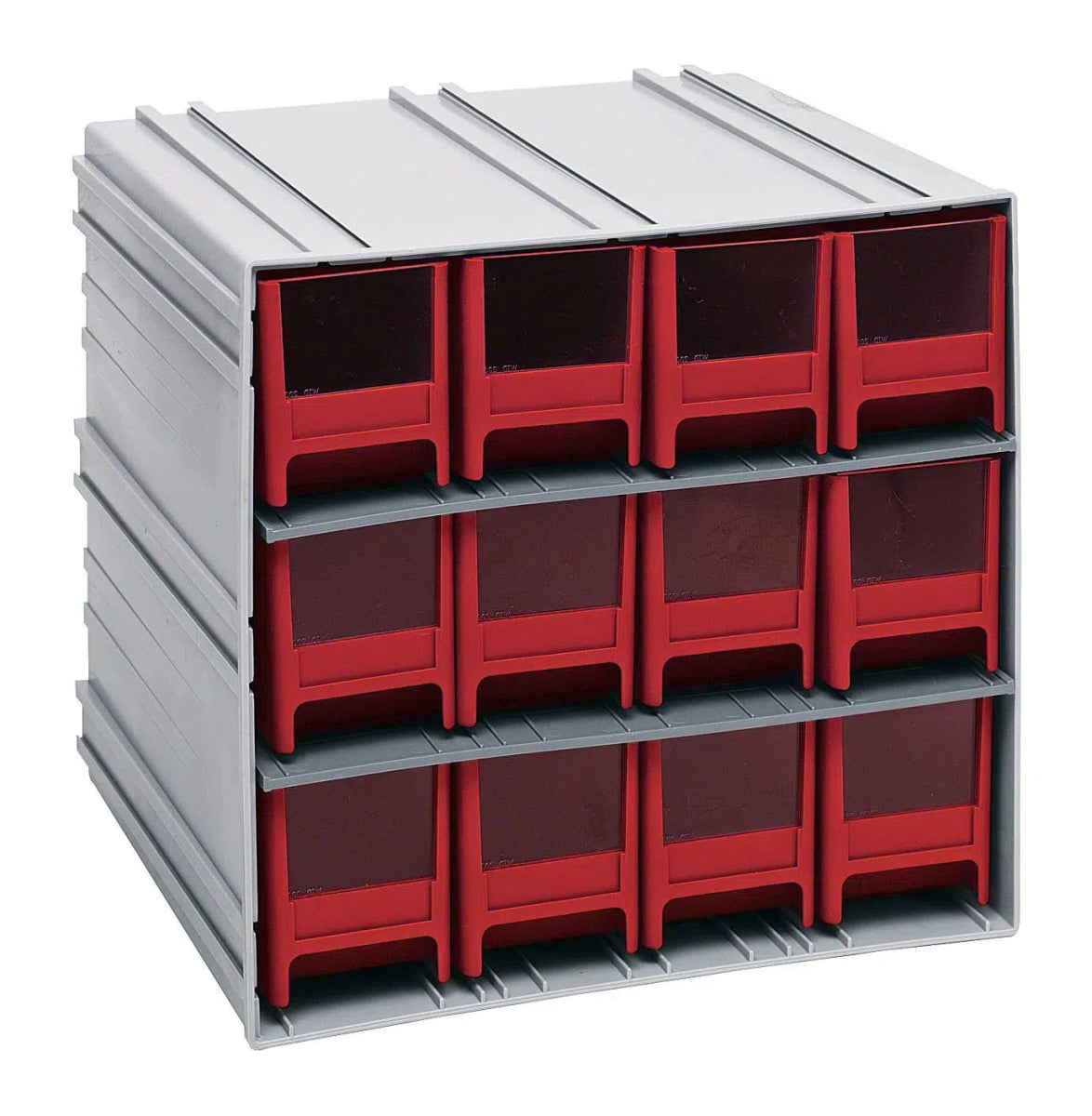 QIC - 122 | Cabinet with 12 Drawers - Cabinets with Drawers > Interlocking Storage Cabinets with Drawers - Industrial 4 Less