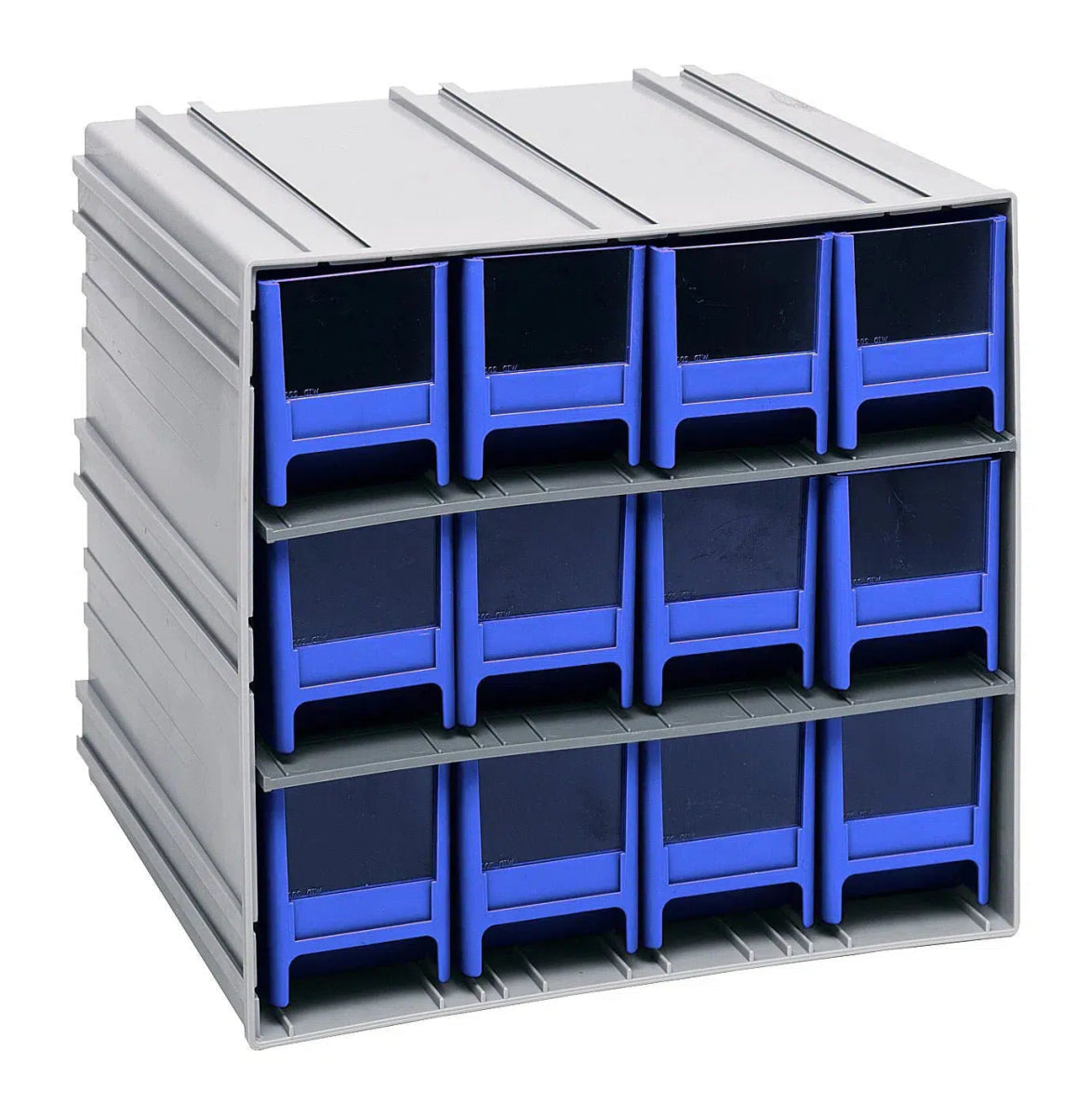 QIC - 122 | Cabinet with 12 Drawers - Cabinets with Drawers > Interlocking Storage Cabinets with Drawers - Industrial 4 Less