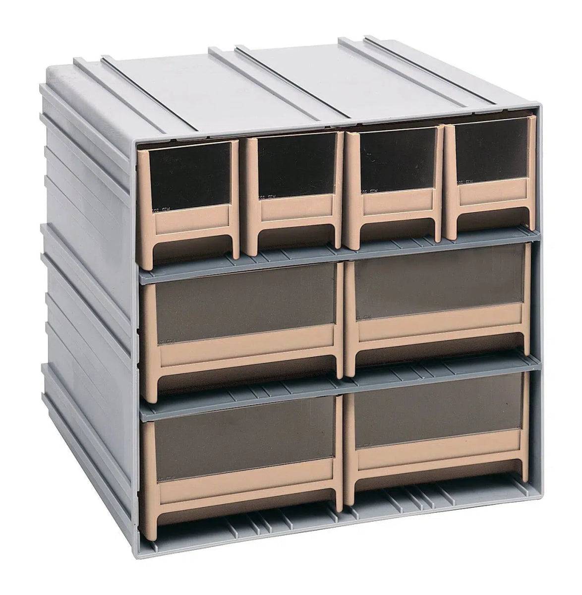 QIC - 4244 Cabinet with 8 Drawers - Cabinets with Drawers > Interlocking Storage Cabinets with Drawers - Industrial 4 Less