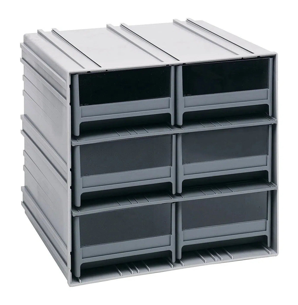 QIC - 64 Cabinet with 6 Drawers - Cabinets with Drawers > Interlocking Storage Cabinets with Drawers - Industrial 4 Less