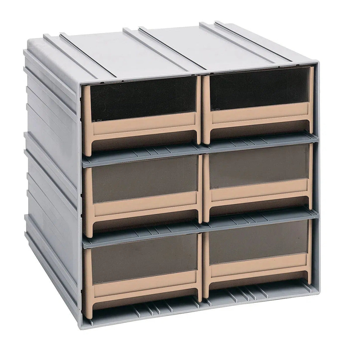 QIC - 64 Cabinet with 6 Drawers - Cabinets with Drawers > Interlocking Storage Cabinets with Drawers - Industrial 4 Less