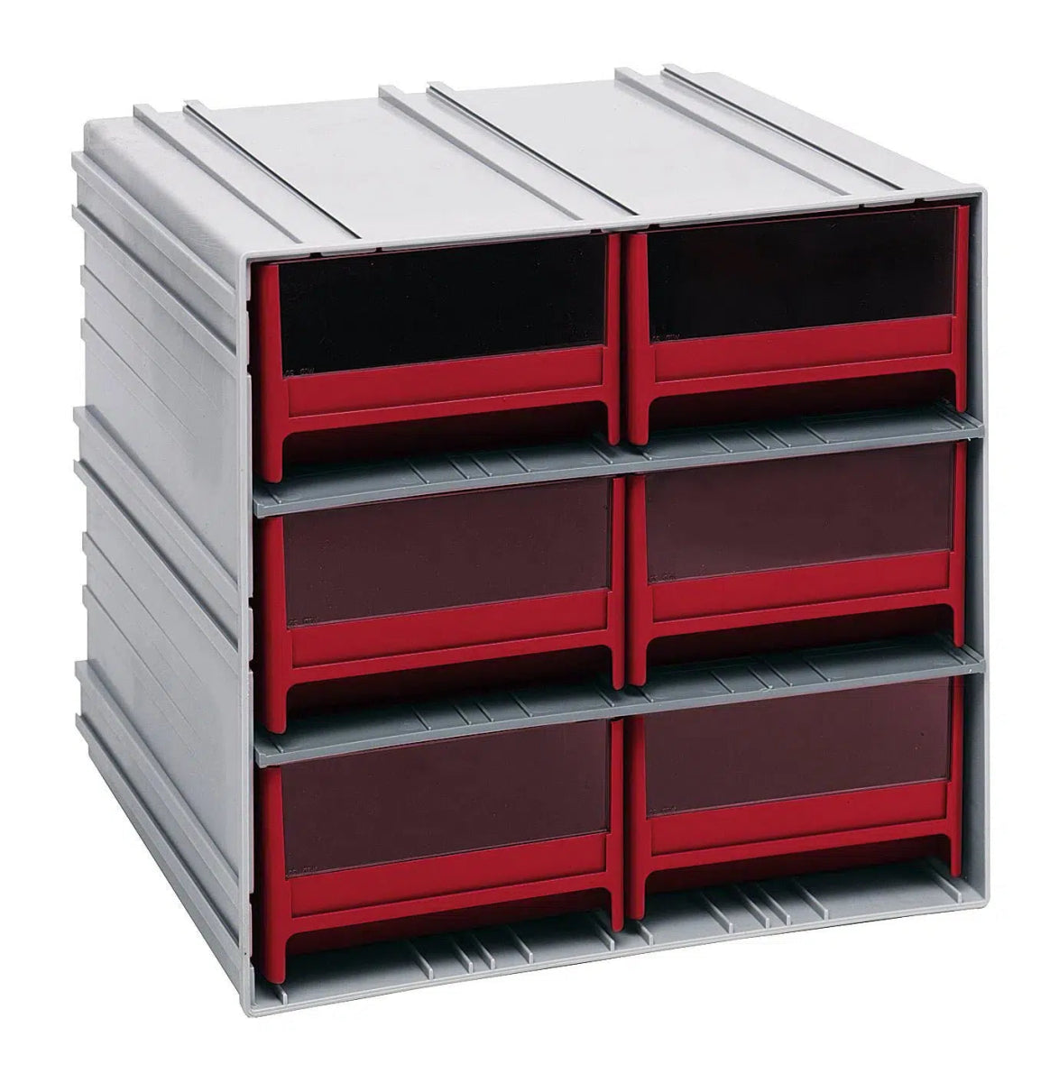 QIC - 64 Cabinet with 6 Drawers - Cabinets with Drawers > Interlocking Storage Cabinets with Drawers - Industrial 4 Less