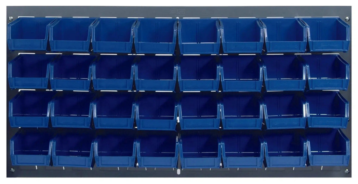 QLP - 3619 - 210 - 32 - Louvered Panels with Storage Bins > Wall Mounted Panels with Hanging Bins - Industrial 4 Less