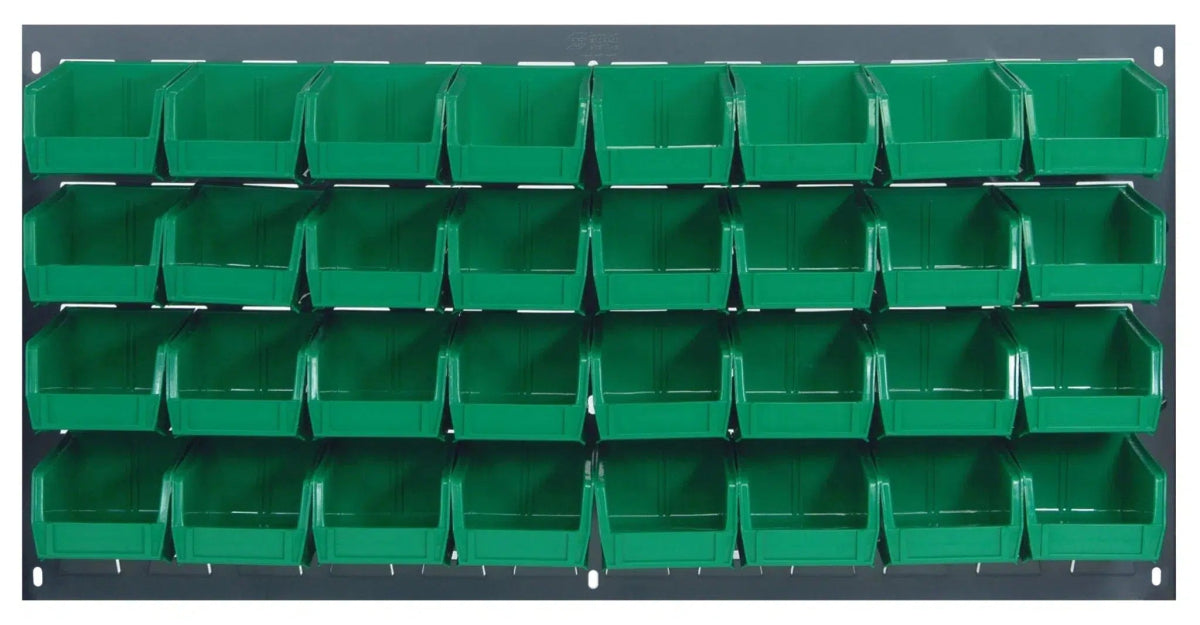 QLP - 3619 - 210 - 32 - Louvered Panels with Storage Bins > Wall Mounted Panels with Hanging Bins - Industrial 4 Less