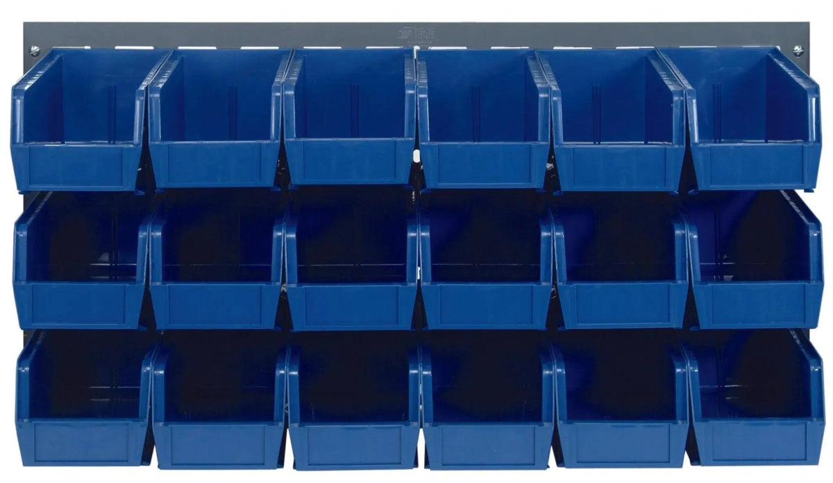 QLP - 3619 - 230 - 18 - Louvered Panels with Storage Bins > Wall Mounted Panels with Hanging Bins - Industrial 4 Less