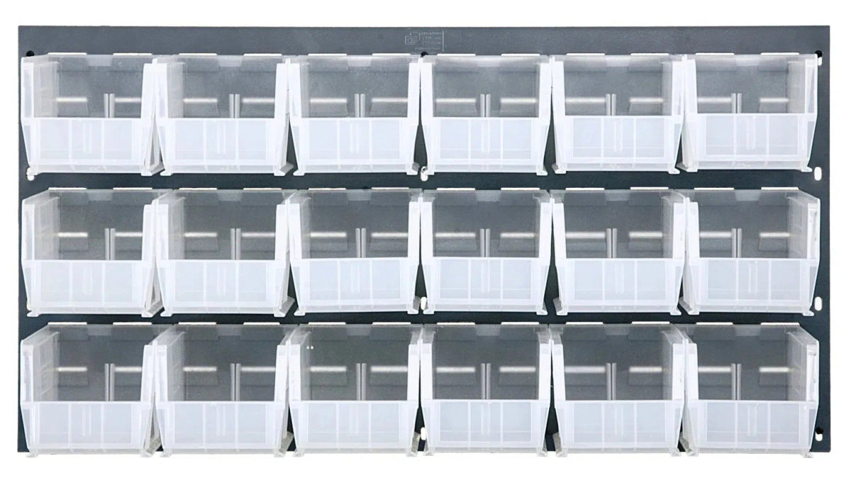 QLP - 3619 - 230 - 18 - Louvered Panels with Storage Bins > Wall Mounted Panels with Hanging Bins - Industrial 4 Less