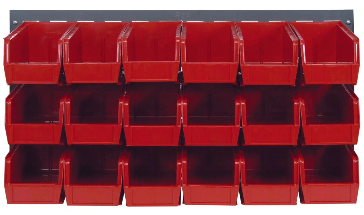 QLP - 3619 - 230 - 18 - Louvered Panels with Storage Bins > Wall Mounted Panels with Hanging Bins - Industrial 4 Less