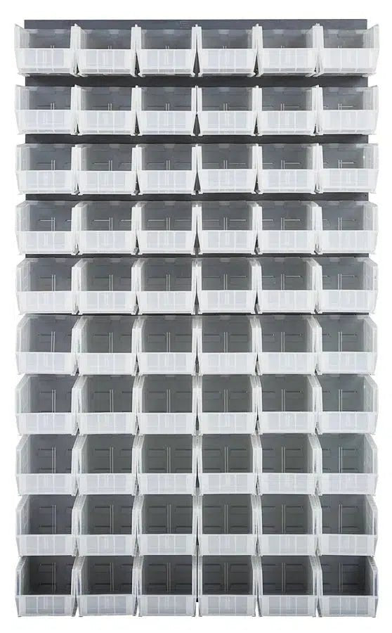 QLP - 3661 - 230 - 60 - Louvered Panels with Storage Bins > Wall Mounted Panels with Hanging Bins - Industrial 4 Less