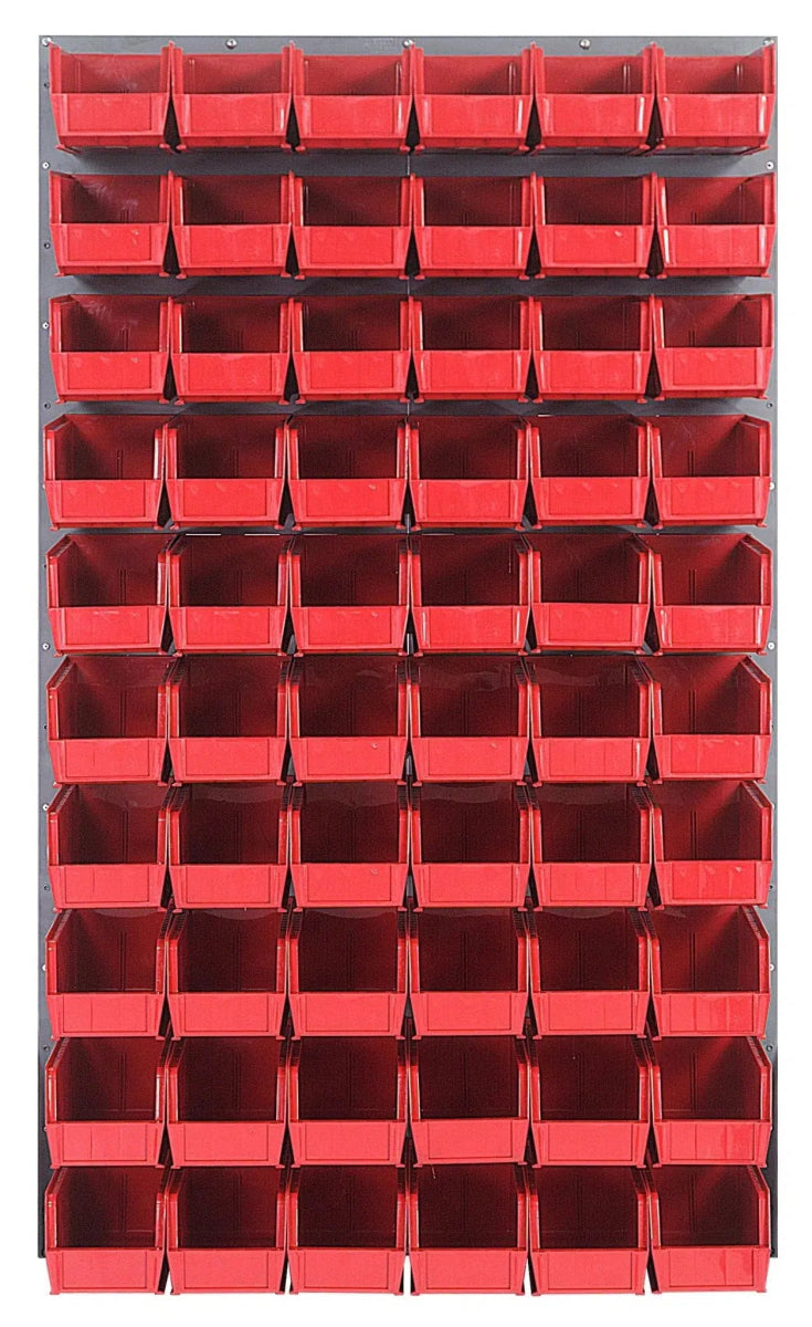 QLP - 3661 - 230 - 60 - Louvered Panels with Storage Bins > Wall Mounted Panels with Hanging Bins - Industrial 4 Less