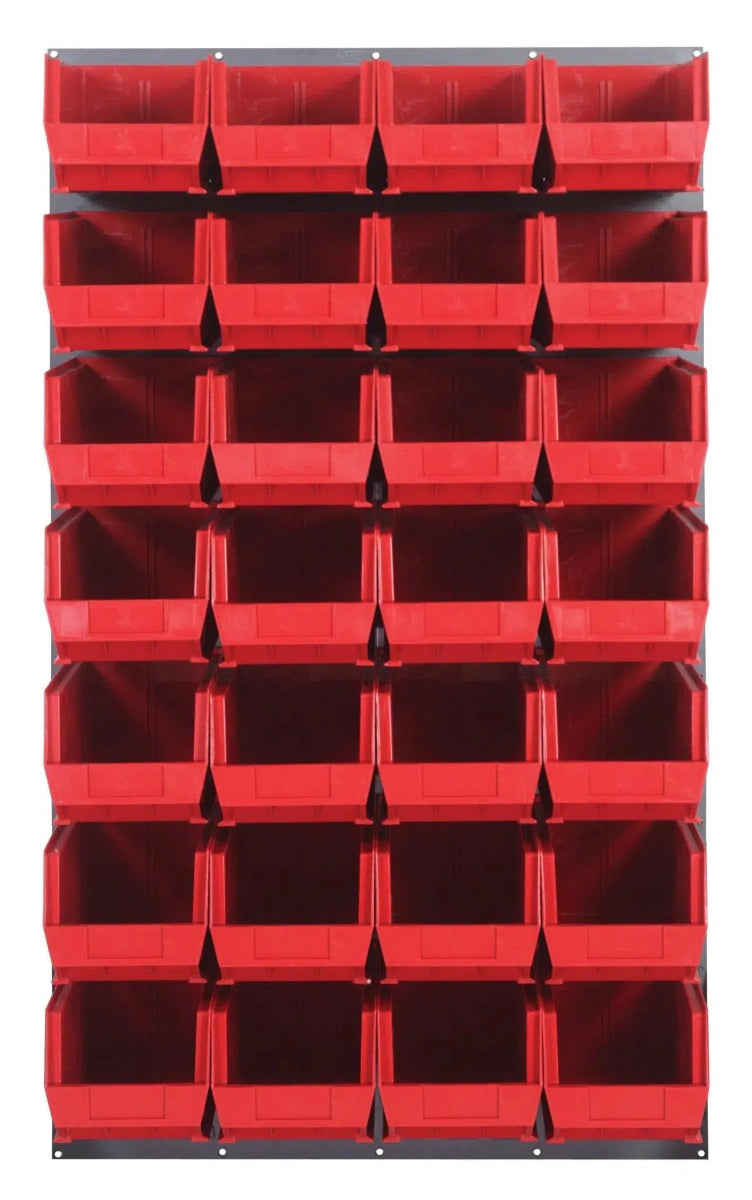 QLP - 3661 - 240 - 28 - Louvered Panels with Storage Bins > Wall Mounted Panels with Hanging Bins - Industrial 4 Less