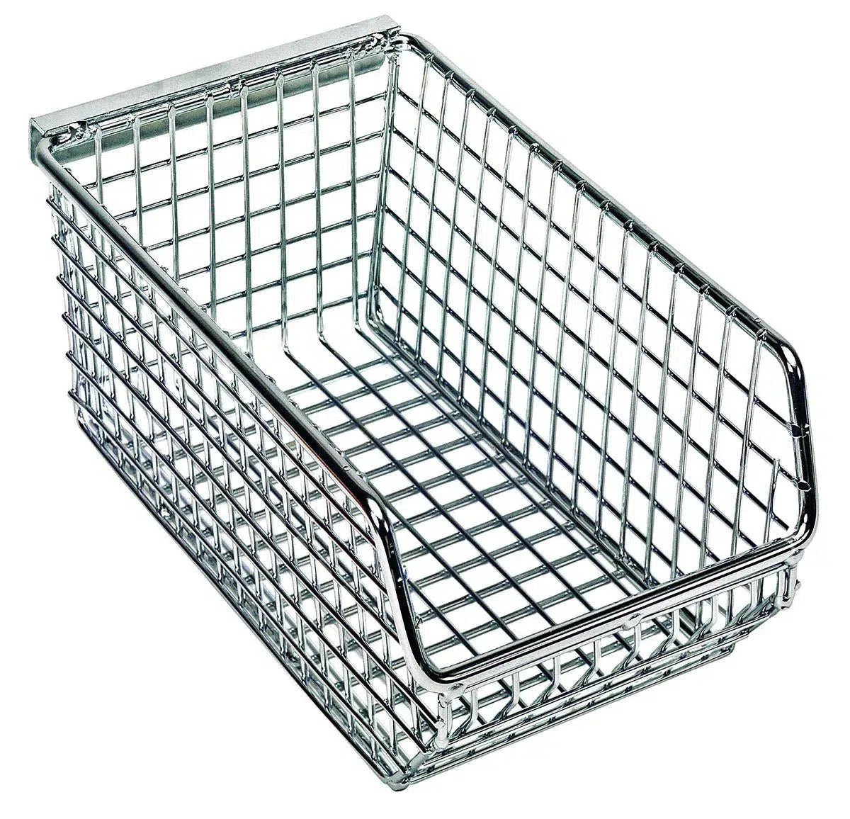 QMB520C | Pack of 20 - Wire Mesh Bins > Stackable Mesh Bins - Industrial 4 Less