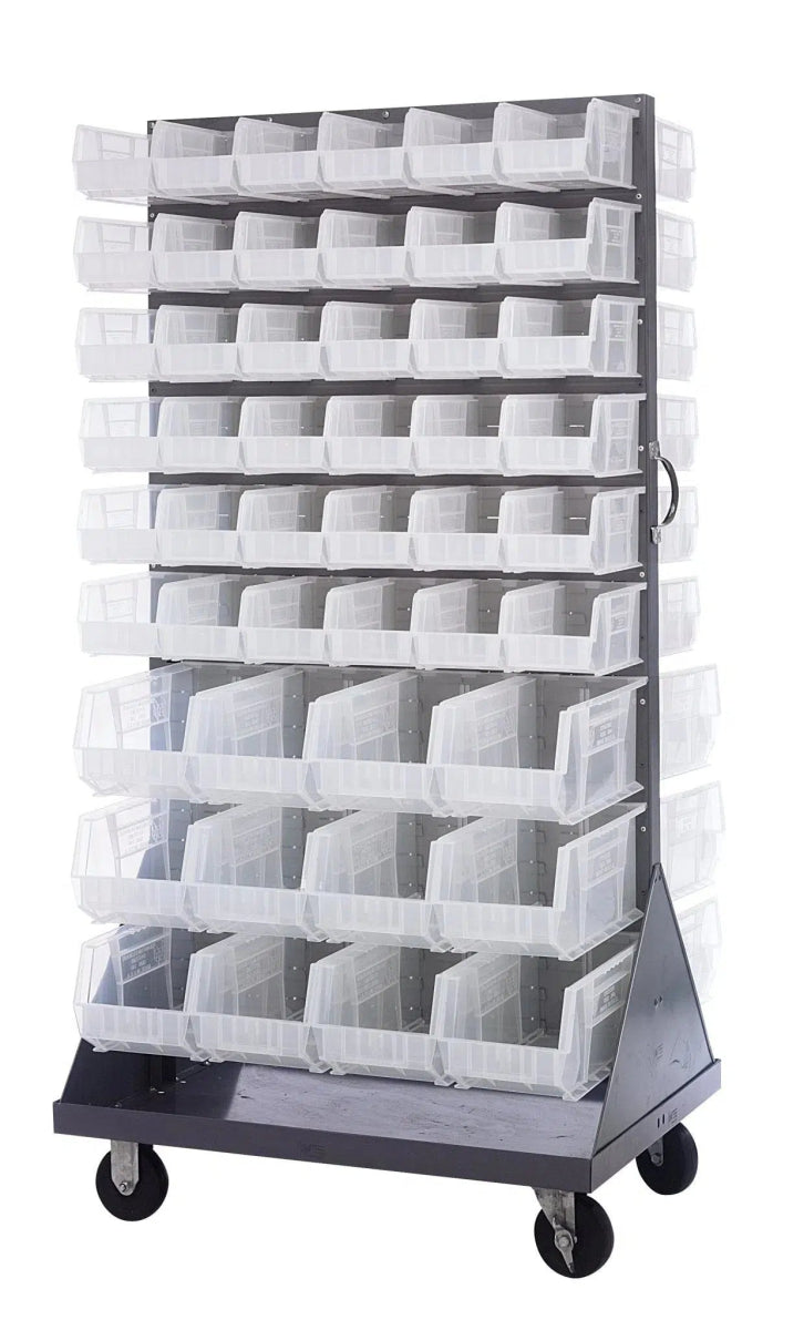 QMD - 36H - 230240 - Stackable Bin Organizers > Racks with Hanging Bins - Industrial 4 Less