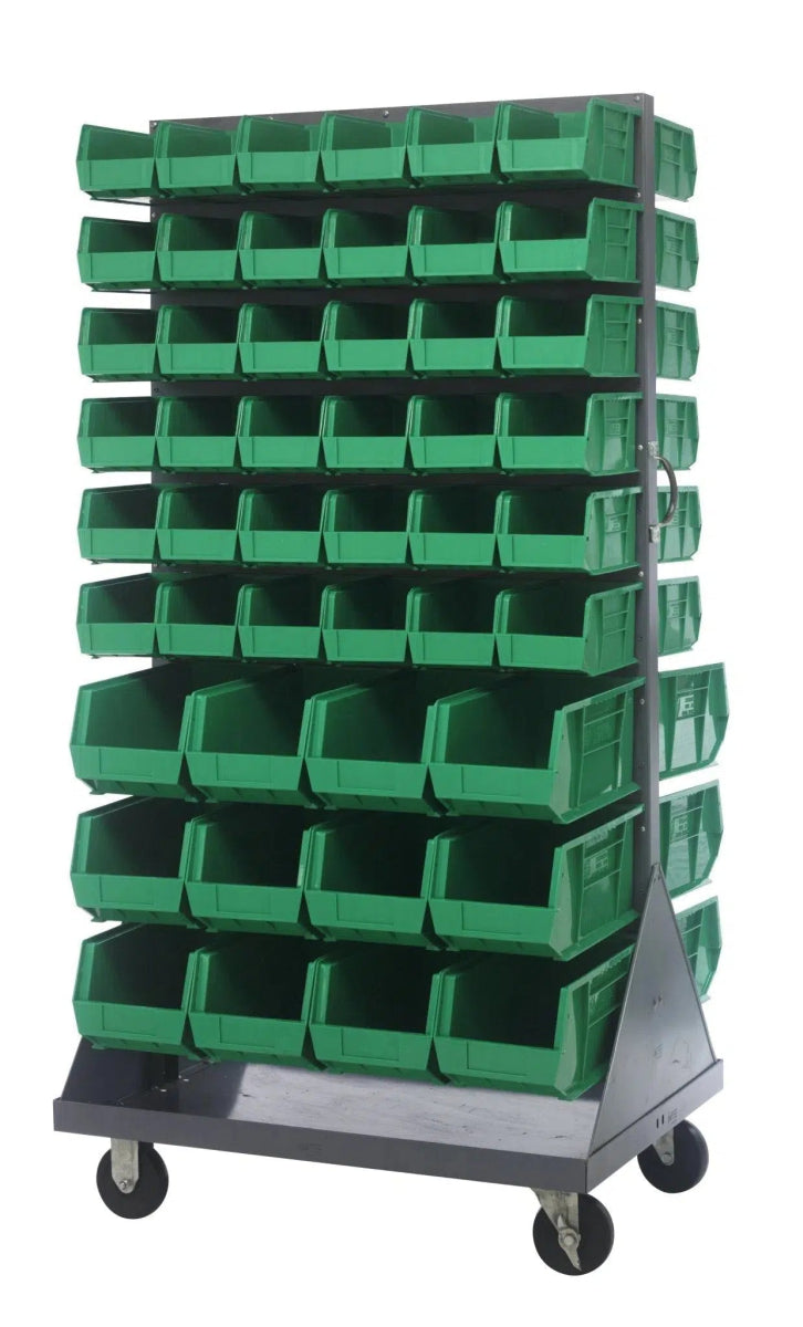 QMD - 36H - 230240 - Stackable Bin Organizers > Racks with Hanging Bins - Industrial 4 Less