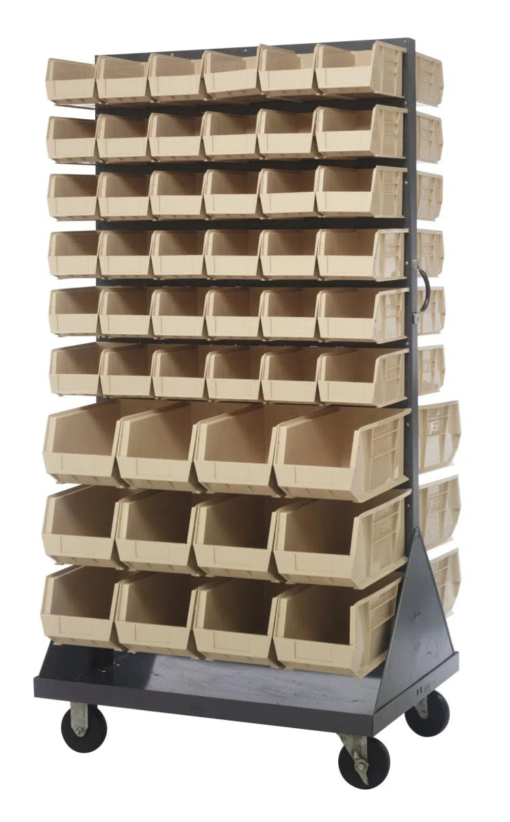 QMD - 36H - 230240 - Stackable Bin Organizers > Racks with Hanging Bins - Industrial 4 Less