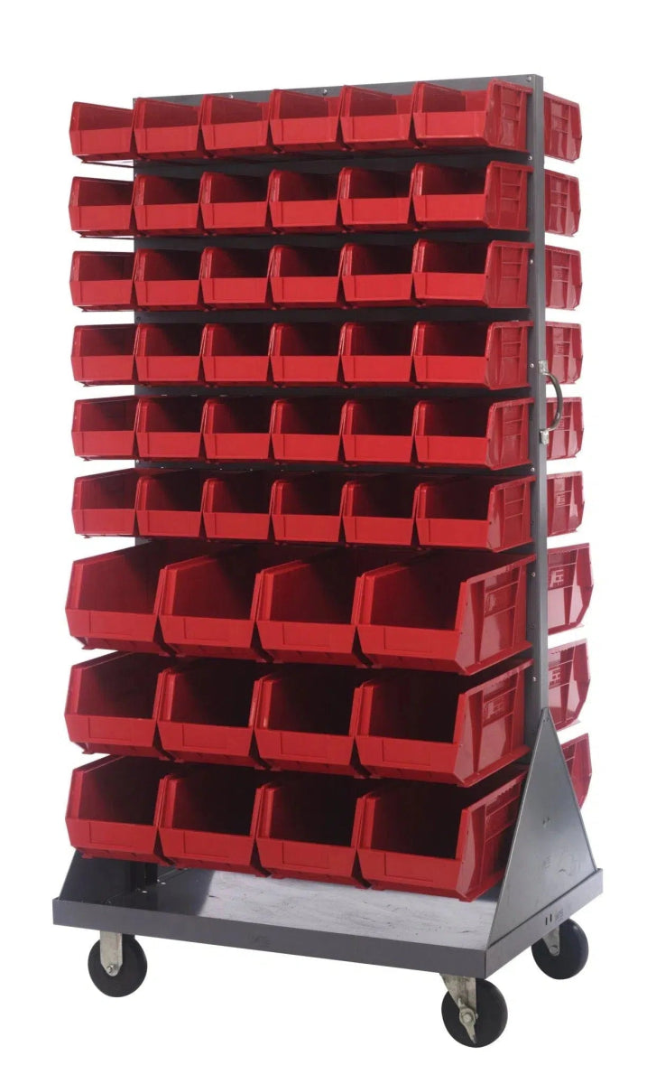 QMD - 36H - 230240 - Stackable Bin Organizers > Racks with Hanging Bins - Industrial 4 Less