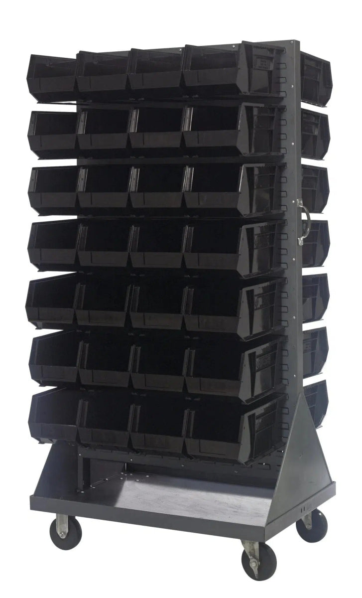 QMD - 36H - 240 - Stackable Bin Organizers > Racks with Hanging Bins - Industrial 4 Less