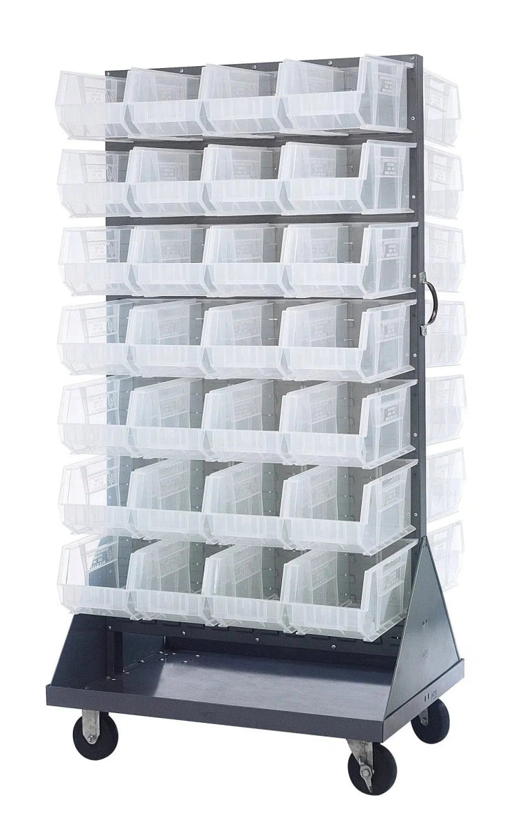 QMD - 36H - 240 - Stackable Bin Organizers > Racks with Hanging Bins - Industrial 4 Less