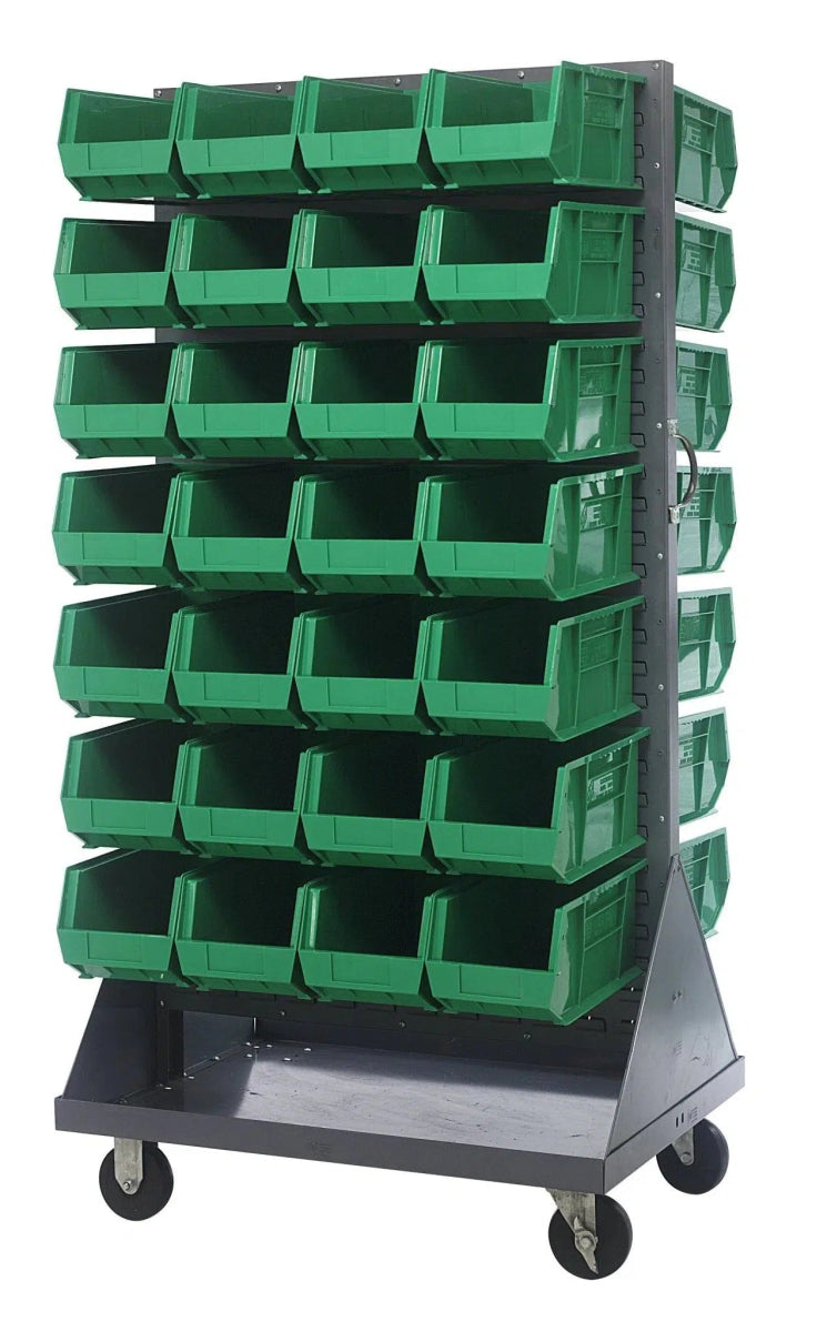 QMD - 36H - 240 - Stackable Bin Organizers > Racks with Hanging Bins - Industrial 4 Less