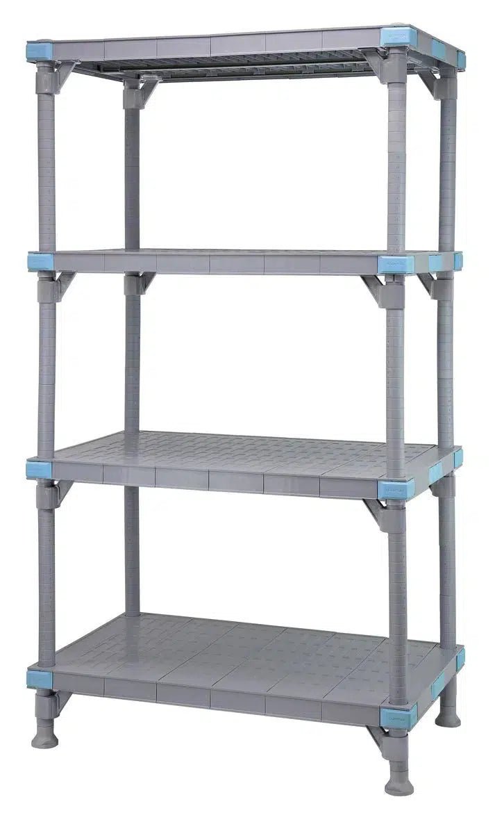 QP212450ss - 4 - Plastic Polymer Shelving > Millenia Shelving - Industrial 4 Less