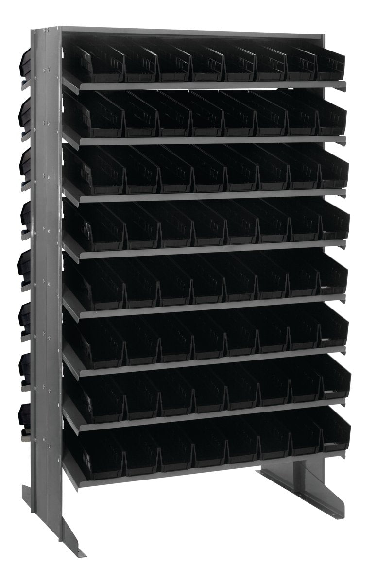 QPRD - 101 - Gravity Shelf Bin Organizers - Industrial 4 Less