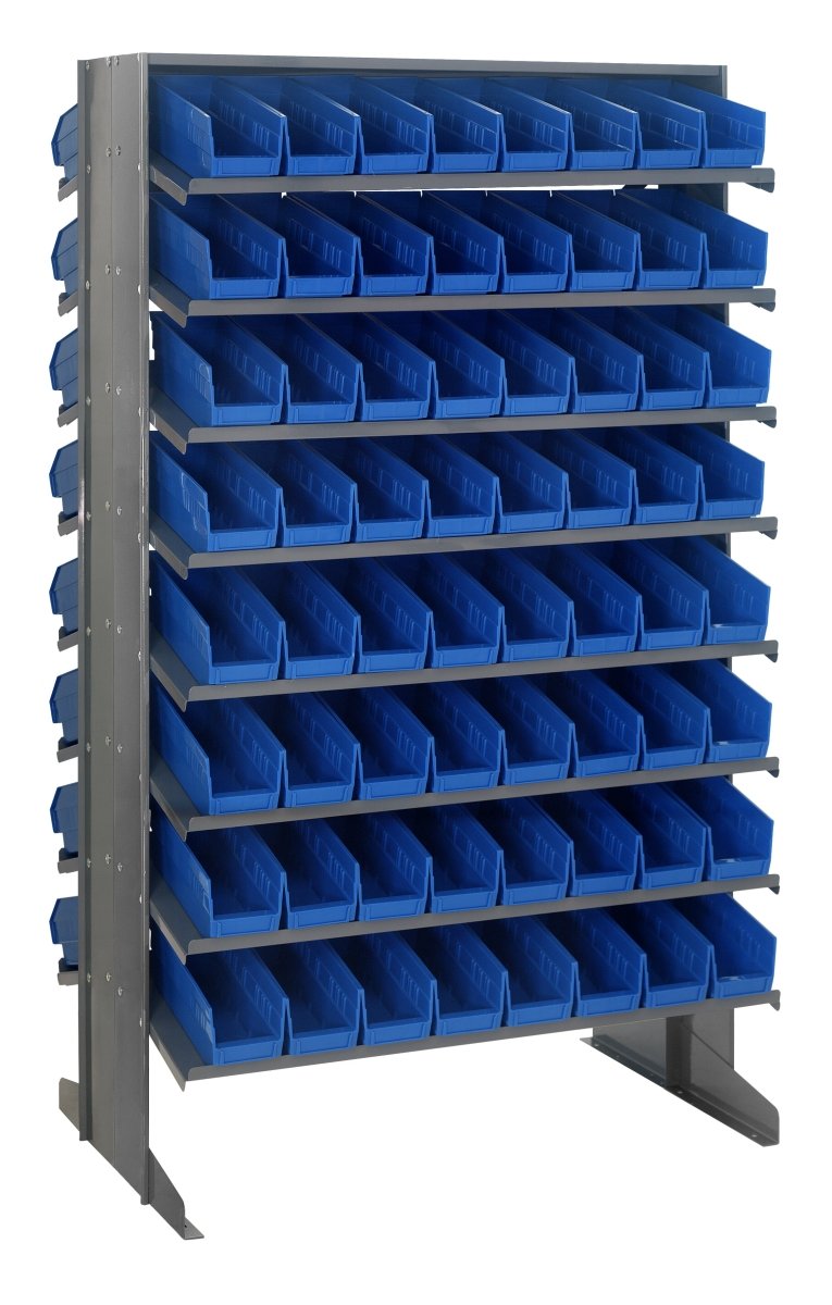 QPRD - 101 - Gravity Shelf Bin Organizers - Industrial 4 Less