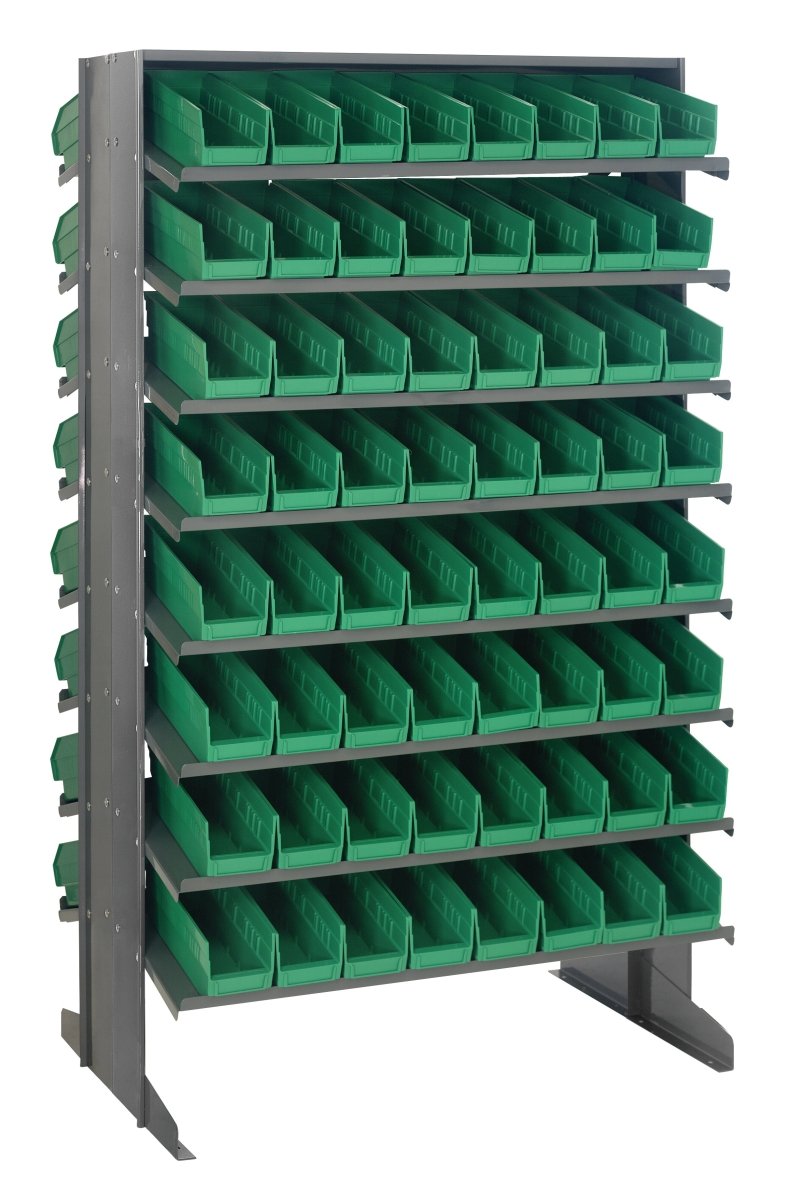 QPRD - 101 - Gravity Shelf Bin Organizers - Industrial 4 Less