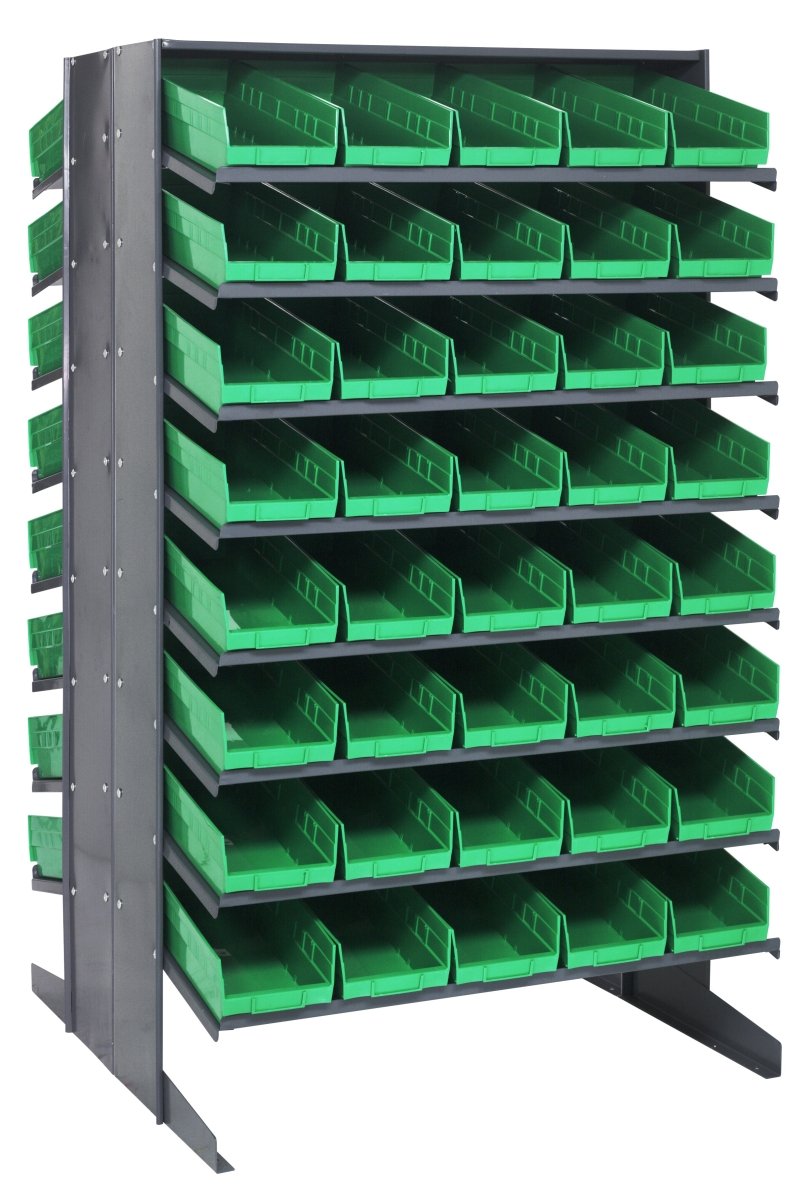 QPRD - 104 - Gravity Shelf Bin Organizers - Industrial 4 Less