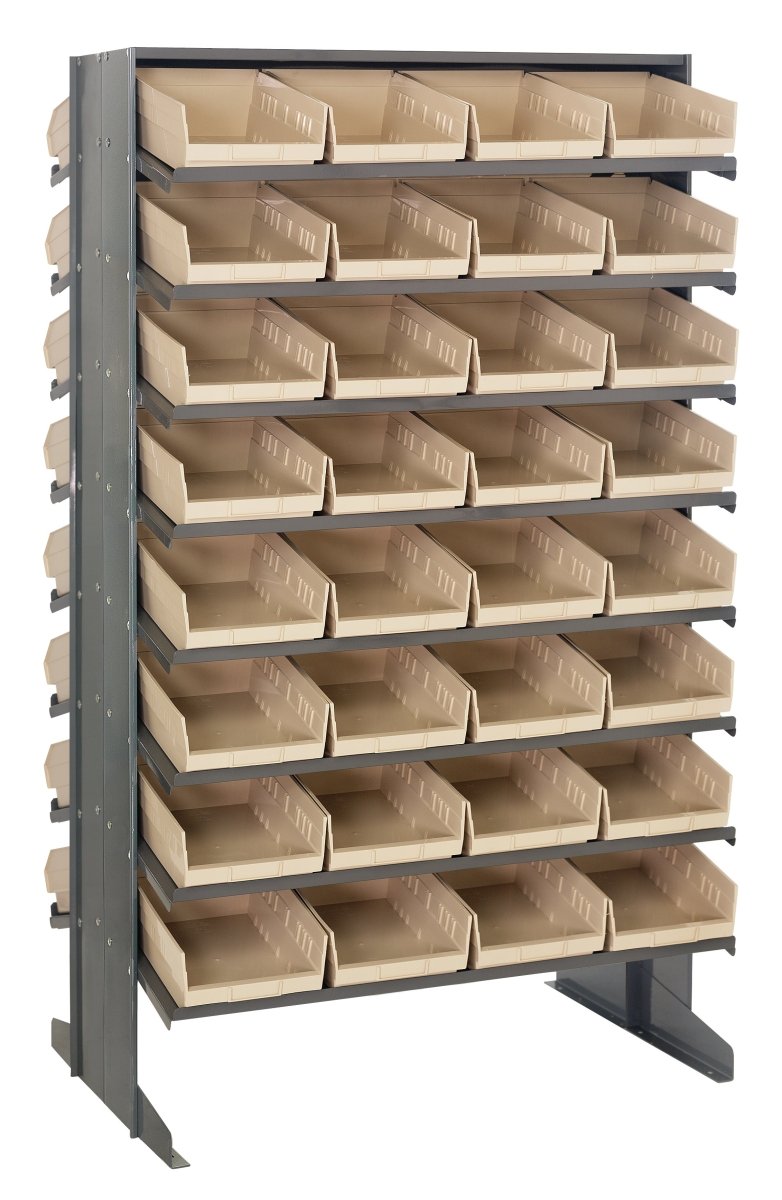 QPRD - 107 - Gravity Shelf Bin Organizers - Industrial 4 Less