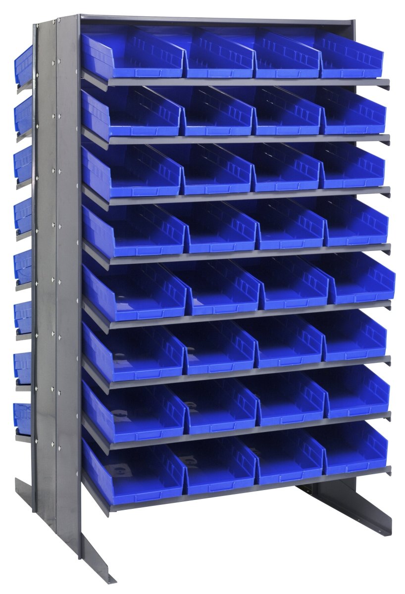 QPRD - 108 - Gravity Shelf Bin Organizers - Industrial 4 Less