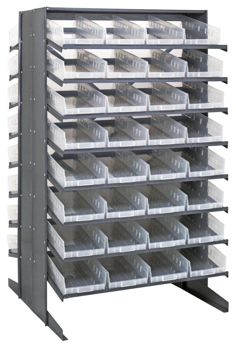 QPRD - 108 - Gravity Shelf Bin Organizers - Industrial 4 Less