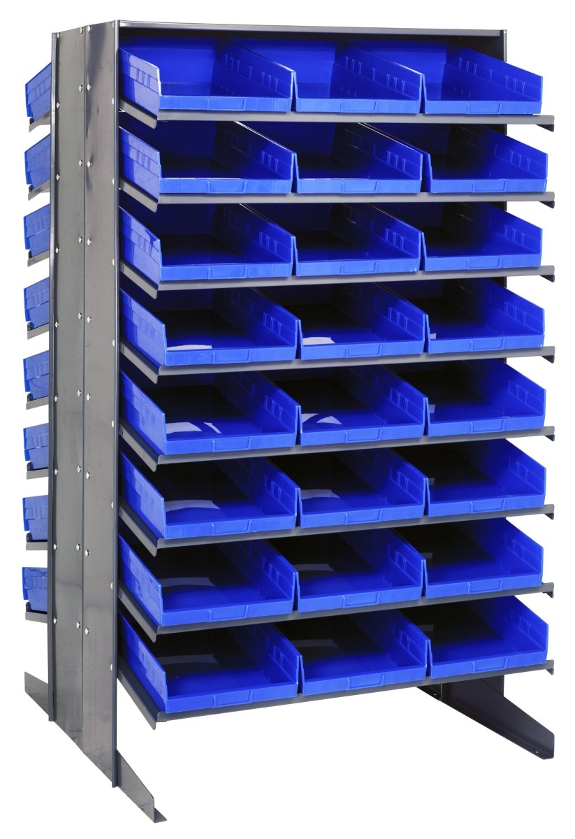 QPRD - 110 - Gravity Shelf Bin Organizers - Industrial 4 Less