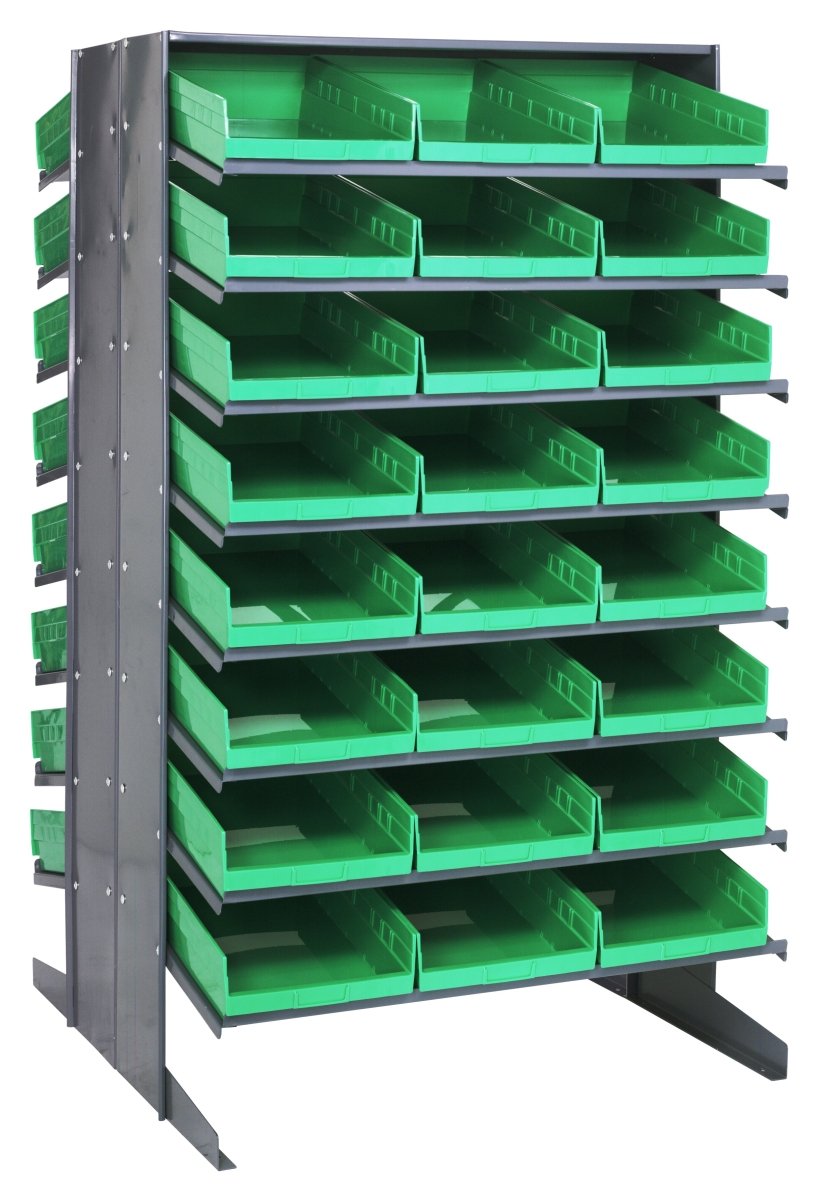 QPRD - 110 - Gravity Shelf Bin Organizers - Industrial 4 Less