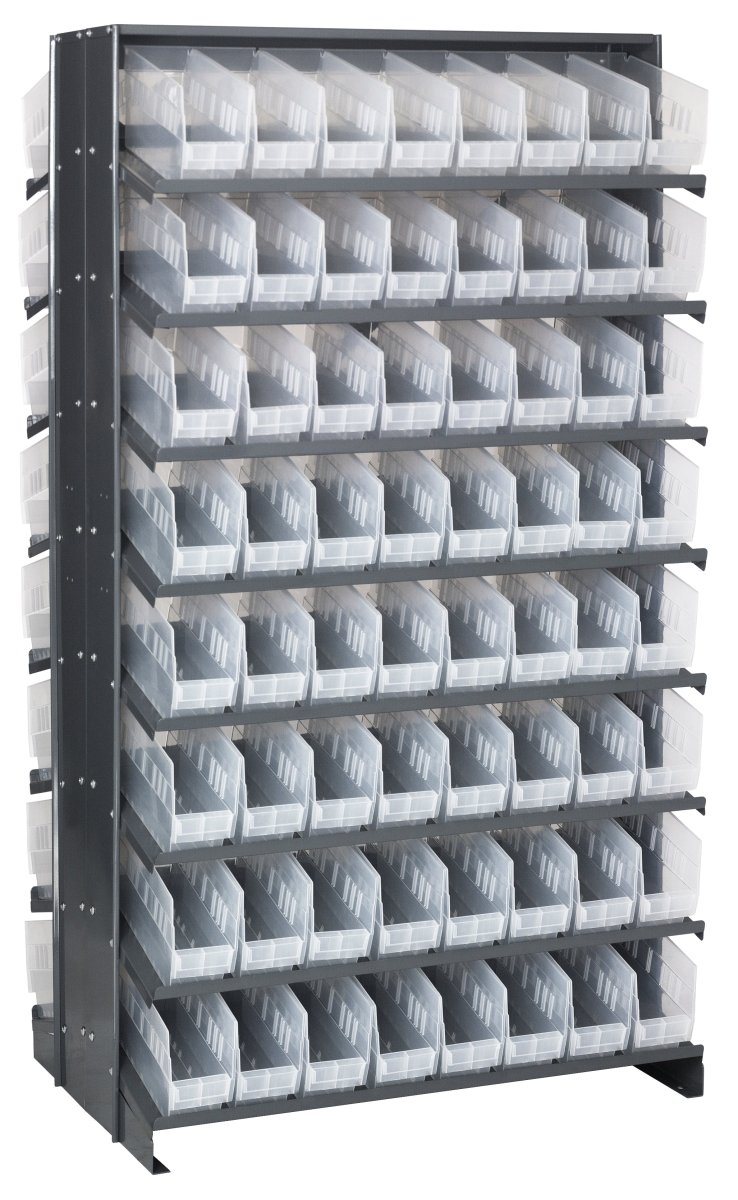 QPRD - 201 - Gravity Shelf Bin Organizers - Industrial 4 Less