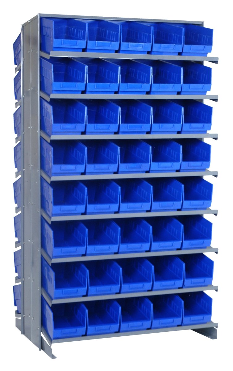 QPRD - 202 - Gravity Shelf Bin Organizers - Industrial 4 Less