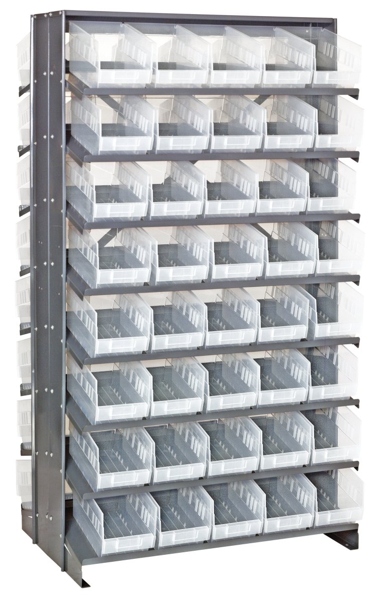 QPRD - 202 - Gravity Shelf Bin Organizers - Industrial 4 Less