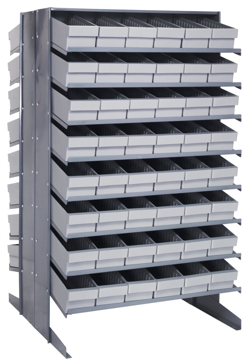 QPRD - 602 - Gravity Shelf Bin Organizers - Industrial 4 Less