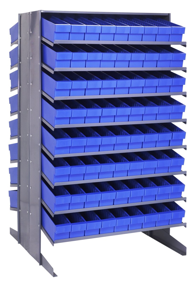 QPRD - 604 - Gravity Shelf Bin Organizers - Industrial 4 Less